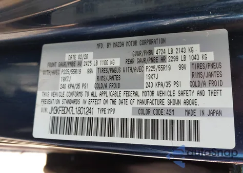 2020 Mazda Cx-5 Grand Touring z USA, uszkodzony, nr VIN JM3KFBDM7L1801241